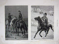 Old Antique Print 1887 Afghan Boundary Commission Turcoman Raider Horse 19th