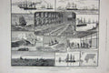 Old Antique Print Cruise H.M.S Inconstant Ships 1882 Australia Buenos Art 19th