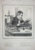Old Antique Print 1887 Portrait Right Honourable Earl Iddesleigh Office 19th