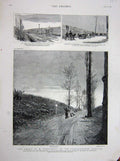 Old Antique Print 1887 Arrest Schnaebele Franco-German Frontier Gautier 19th