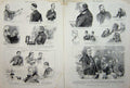 Original Old Antique Print 1889 Parnell Commission Royal Courts Justice Ingham