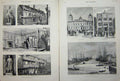 Old Antique Print 1882 Hull Albert Dock Corn Exchange Statue Edward Inn 19th