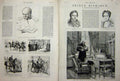 Old Antique Print 1882 Prince Bismarck Varzin Luise Wilhelmine Ferdinand 19th