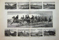 Old Antique Print 1877 War Asia Minor Ibraila Cossacks Karamaia Erdjias 19th