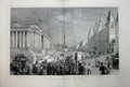 Old Antique Print 1877 Liverpool Lime Alexandra Theatre Hotel Wellington 19th