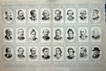 Old Antique Print 1893 Portraits Poets Sharp Swinburne Stevenson Watson 19th