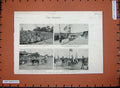 Old Antique Print 1887 Fatal Fire Native Fair Madras Sport Bullock Reklas 19th