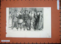 Old Antique Print 1887 Costumes Calico Ball Jovial Club Valparaiso Dance 19th