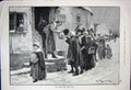 Old Antique Print 1891 Miller'S New Year Dole Snow Winter House Fine Art 19th