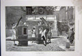 Original Old Antique Print 1891 Fine Art Transport Street Scene Rich People