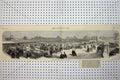 Original Old Antique Print 1861 New Cattle Market Derby Animals England Sale