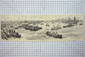 Original Old Antique Print 1884 Trinkitat Ships Boats Siers British Troops War