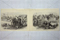 Original Old Antique Print War Soudan 1884 English Camp Souakim Egyptians Siers