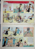 Old Antique Print Foxy Grandpa Cartoon 1903 Buster Brown Policeman Dog 20th