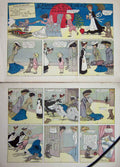 Original Old Antique Print Foxy Grandpa Cartoon 1903 Buster Brown Aunt Carrie