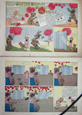 Old Antique Print Foxy Grandpa Cartoon 1903 Buster Brown Blows Bubbles 20th