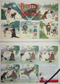 Original Old Antique Print Buster Brown Crocodile Foxy Grandpa Cartoon 1908
