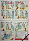 Old Antique Print Buster Brown Costume Knight Foxy Grandpa Cartoon 1908 20th