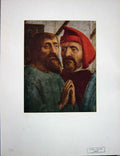 Original Old Vintage Print C1950 Colour Detail St Peter Curing Sick Shadow 20th