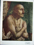 Original Old Vintage Print C1950 Colour St Peter Curing Sick Holy Bible 20th