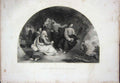 Original Old Antique Print C1890 Holy Bible Jesus Christ Lamenting Jerusalem