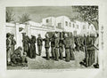 Old Antique Print 1882 War Egypt Funeral Marine Roman Catholic Alexandria 19th