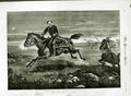 Original Old Antique Print 1882 War Egypt Flight Arabi Fall Tel-El-Kebir Battle