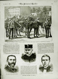 Old Antique Print 1882 Egypt Brooks Colville Beasley Knightsbridge Army 19th