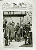 Original Old Antique Print 1882 Cavalry Egypt Siers Duchess Teck Monarch Ship