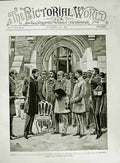 Original Old Antique Print 1882 Home Mariners Egremont Cheshire Duke Edinburgh
