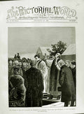 Antique Print *3070 1882 Funeral Archbishop Canterbury Addington Churchyard