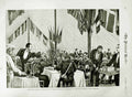 Old Antique Print 1882 Royal Review Dinner Lord Northbrook Naval Brigade 19th