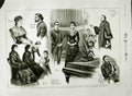 Old Antique Print 1883 Christmas-Tree Festival Royal College Music Blind 19th