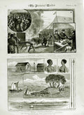 Old Antique Print 1883 Newmarket Wedding Archer Dawson Madagascar Venus 19th