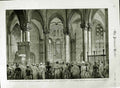Old Antique Print 1883 Enthronement Primate Canterbury Cathedral Becket 19th