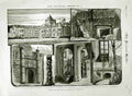 Old Antique Print 1883 Holker Hall Marquis Hartington Lancashire Garden 19th