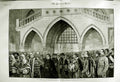 Original Old Antique Print 1882 Opening Law Courts Royal Procession Grand Hall