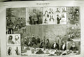 Original Old Antique Print 1882 Egypt Banquet Westminster Aquarium Siers 19th