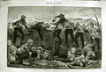 Original Old Antique Print 1882 War Egypt Tel-El-Kebir Marines Siers Wardell