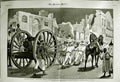 Original Old Antique Print 1882 War Egypt Blue-Jackets Siers Ras-El-Tin Fort