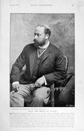 Original Old Antique Print 1895 Prince Wales Jewitt Peck Bedford Rutland Horse