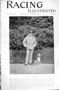 Original Old Antique Print 1895 Horse Racing Sport Photograph Mr Robinson Dog