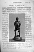 Original Old Antique Print 1896 Horse Racing Sport William Knowles John Astley