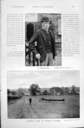 Old Antique Print Swatton Sutton 1895 Horse Racing Sport William Dollery 19th