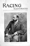 Old Antique Print Prince Wales Epsom Persimmon 1896 Horse Racing Sport 19th