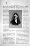Old Antique Print 1896 Horse Racing Sport Atkinson Playwright Armstrong 19th