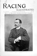 Antique Old Print Halsey Cottage Carrington1896 Horse Racing Sport Miller 19th