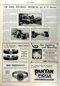 Old Antique Print 1916 Wolseley Car Mesopotamia Buick Ambulance Vickery 20th