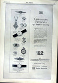 Original Old Antique Print 1916 Advertisment Jewellers Gsmith Silversmith 20th