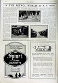 Original Old Antique Print 1916 Wolseley Motor Car Tong Castle Napier Cigarette
